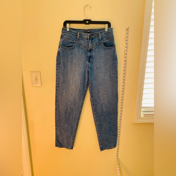 Fashion Nova High Waist Baggy Ankle Length thick texture jeans.Size:13(W30) - Picture 2 of 8